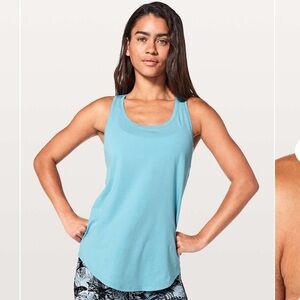 lululemon Blue Pleated Love Tank